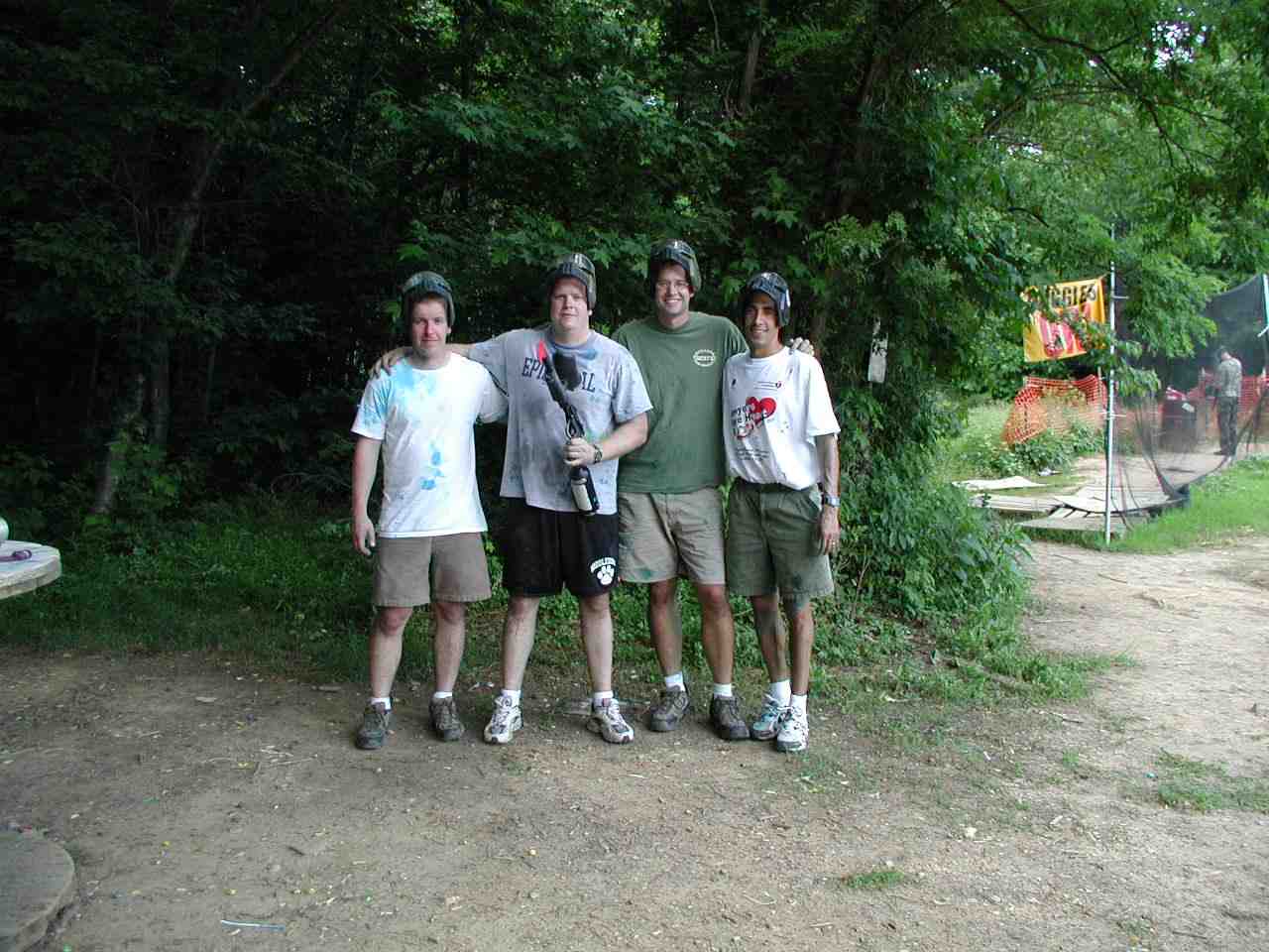 Pete's Groomsmen after Paintball